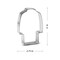Lab Coat Cookie Cutter 4 in, CookieCutter.com, Tin Plated Steel, Handmade in the USA